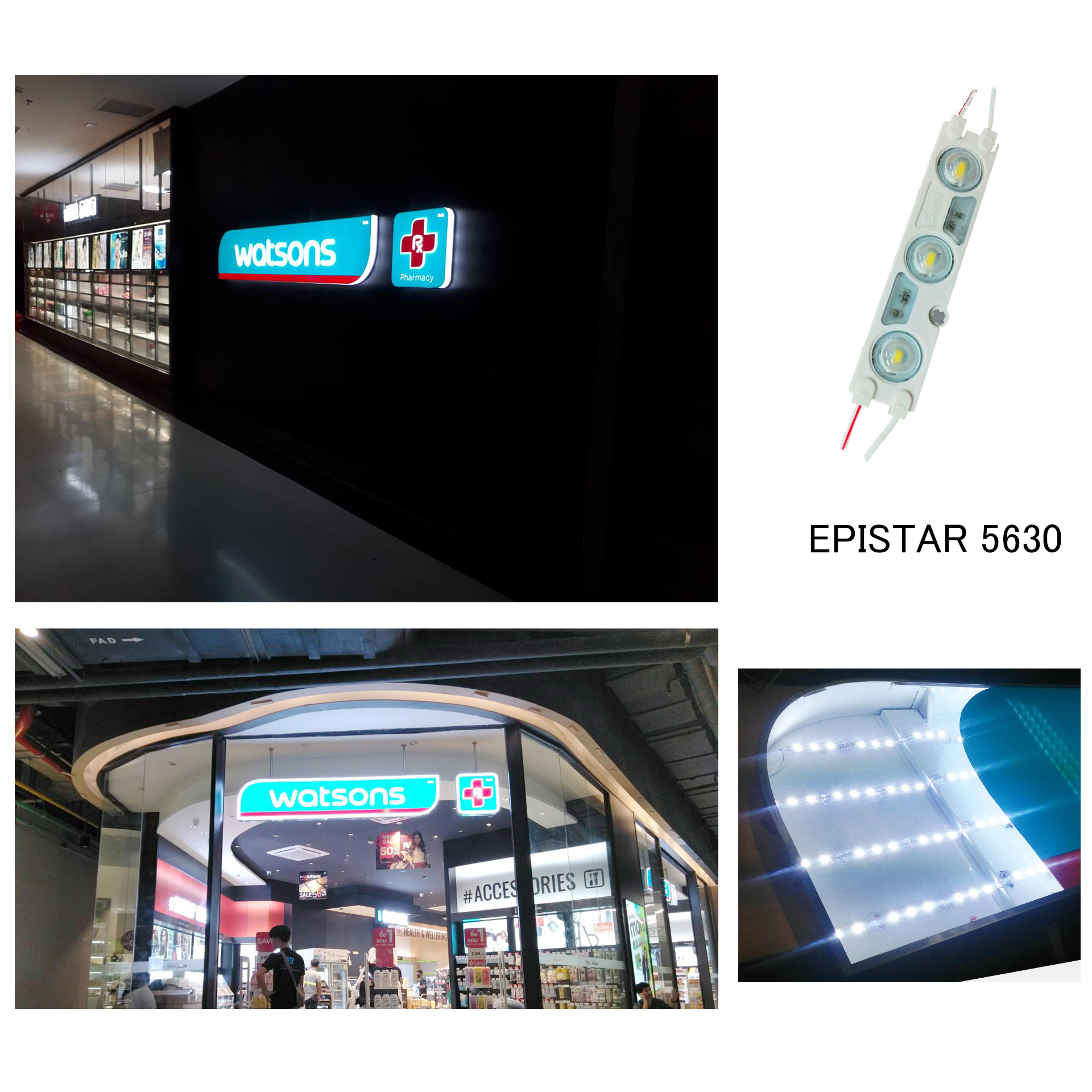 หลอดไฟ Epistar 5630 เหมาะสำหรับงานตัวอักษรขนาดใหญ่และเล็ก