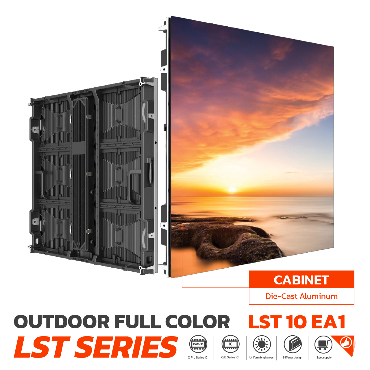 OUTDOOR FULL COLOR LST SERIES Die-Cast Aluminum LST 10 EA1